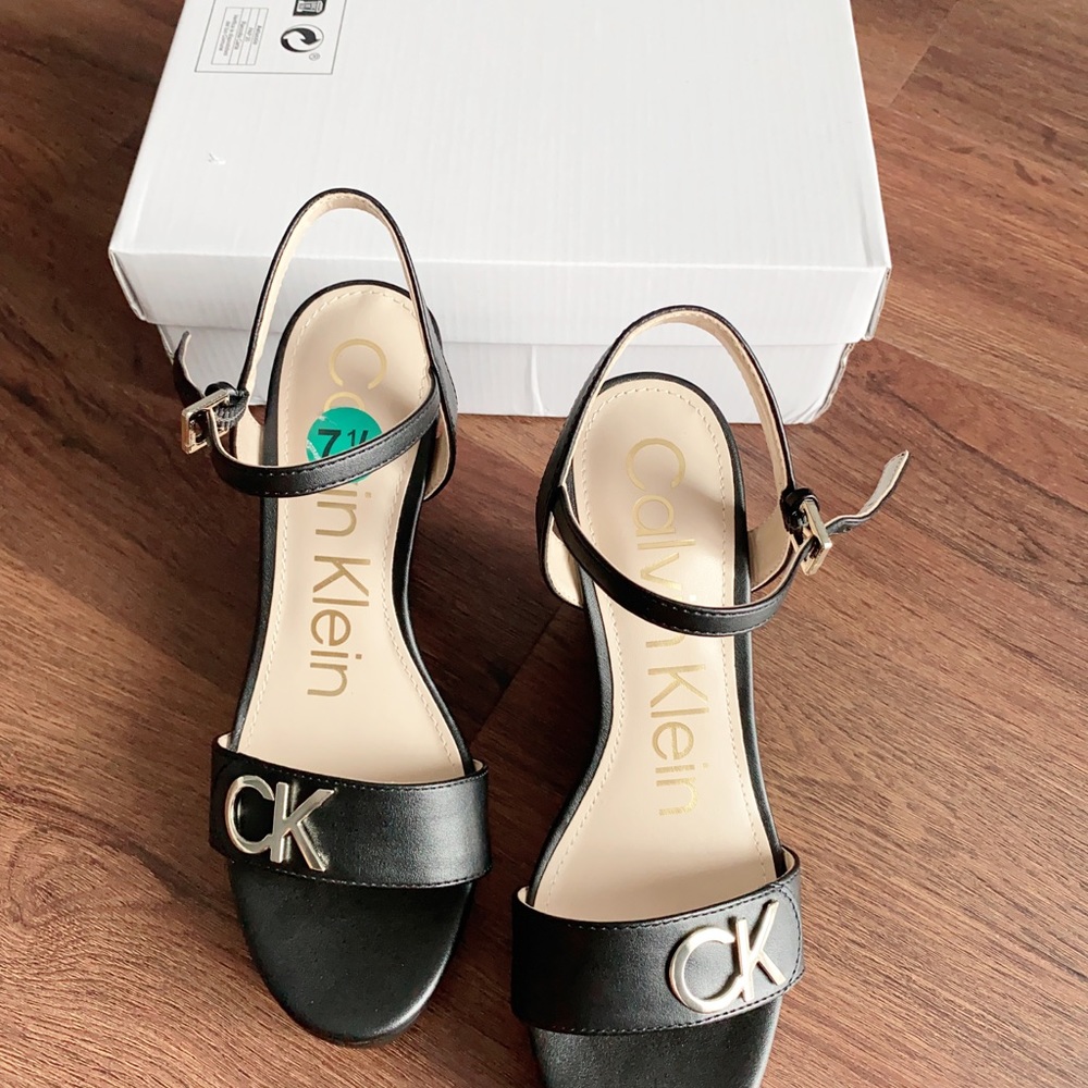 Brand new CK wedge shoes